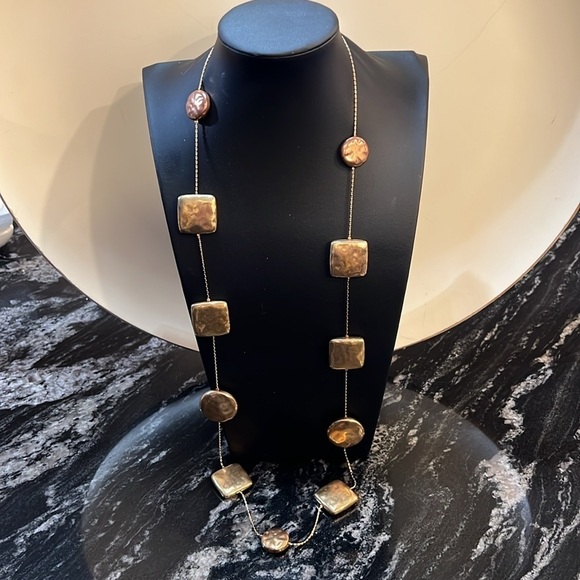 Seasonal Whispers 18 inch long mixed metal   necklace - Picture 2 of 7